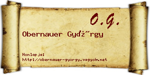 Obernauer György névjegykártya